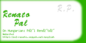 renato pal business card